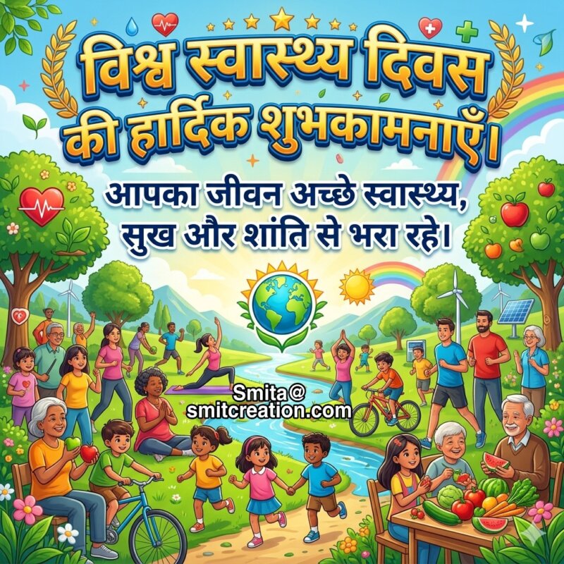 Vishva Swasthya Diwas Shubhkamna Hindi Card