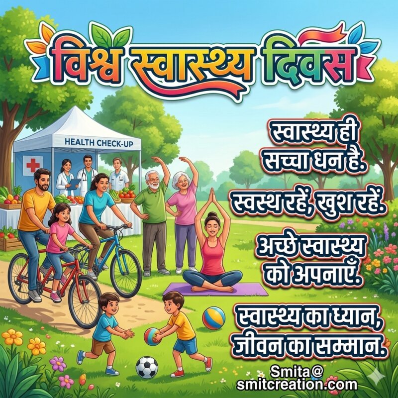 Vishva Swasthya Diwas Slogan Pic