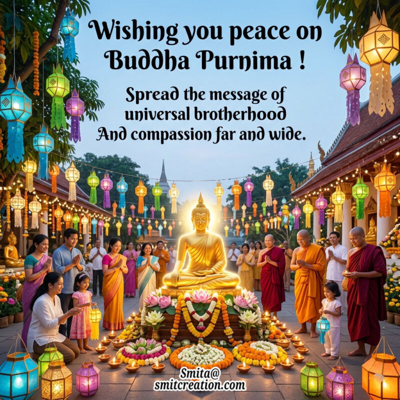 Wishing you peace on Buddha Purnima