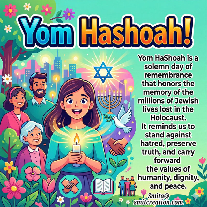 Yom Hashoah Holocaust Remembrance Message Image