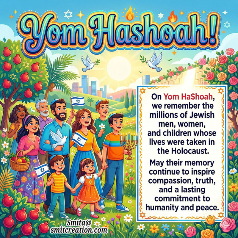 Yom Hashoah Holocaust Tribute Message Image
