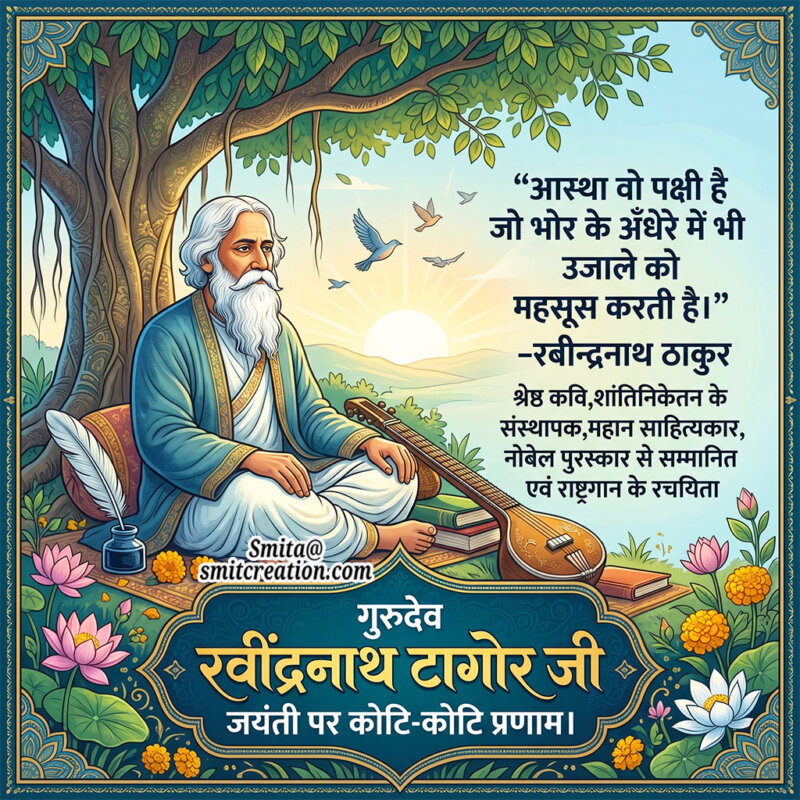 7 May Rabindranath Tagore Jayanti Quote In Hindi