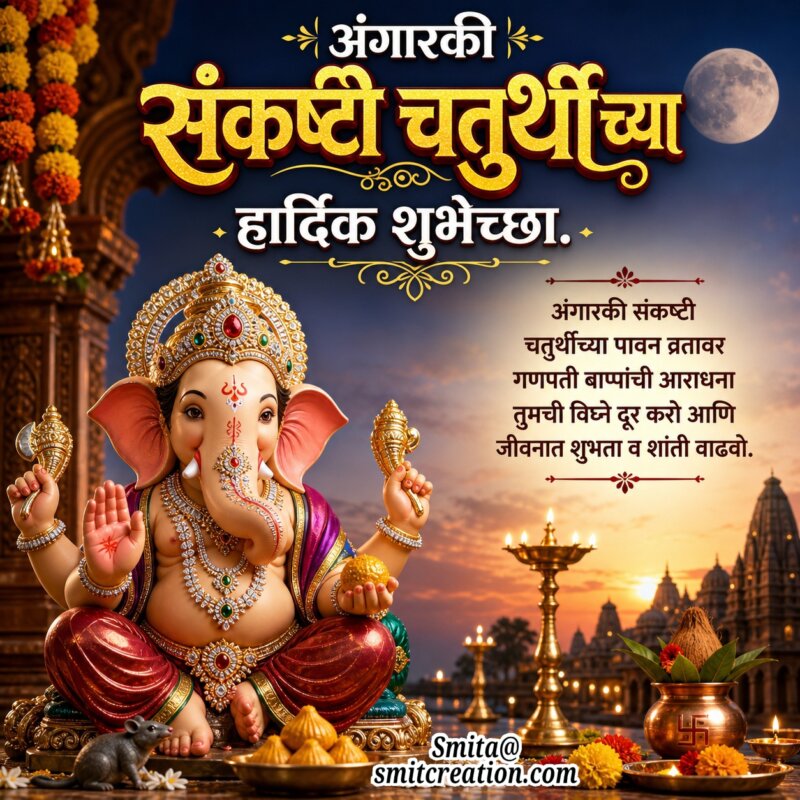Angaraki Sankashti Chaturthi Marathi Blessings