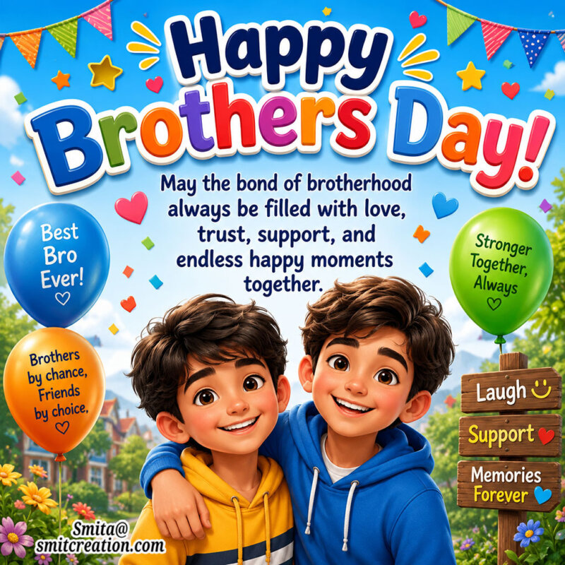 Happy Brothers Day Bond Celebration Photo