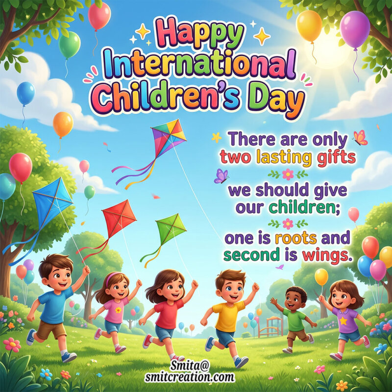 Happy International Children’s Day Quote Pic