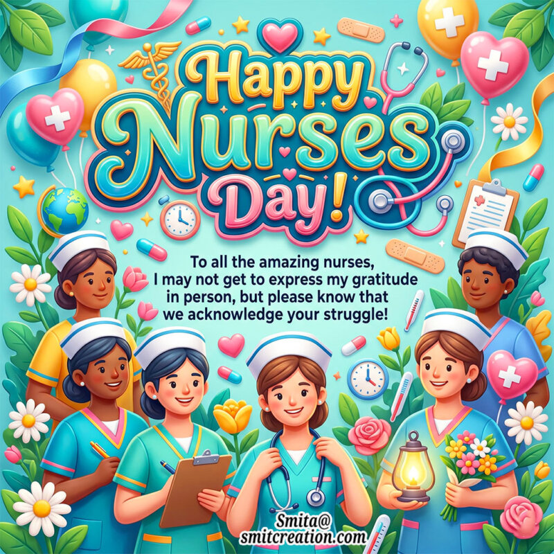 Happy Nurses Day Gratitude And Respect Message Image