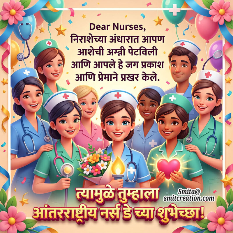 International Nurses Day Wishes In Marathi