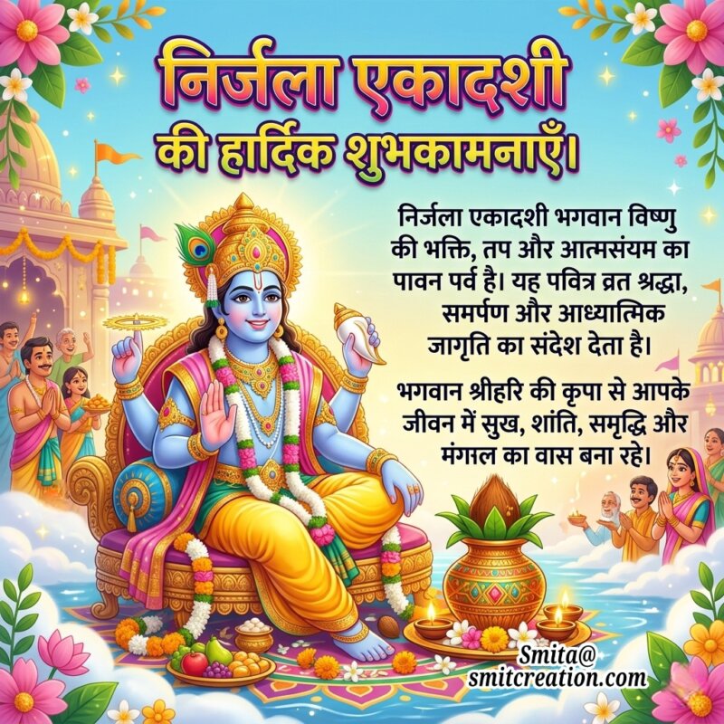 Nirjala Ekadashi Ki Hardik Badhai