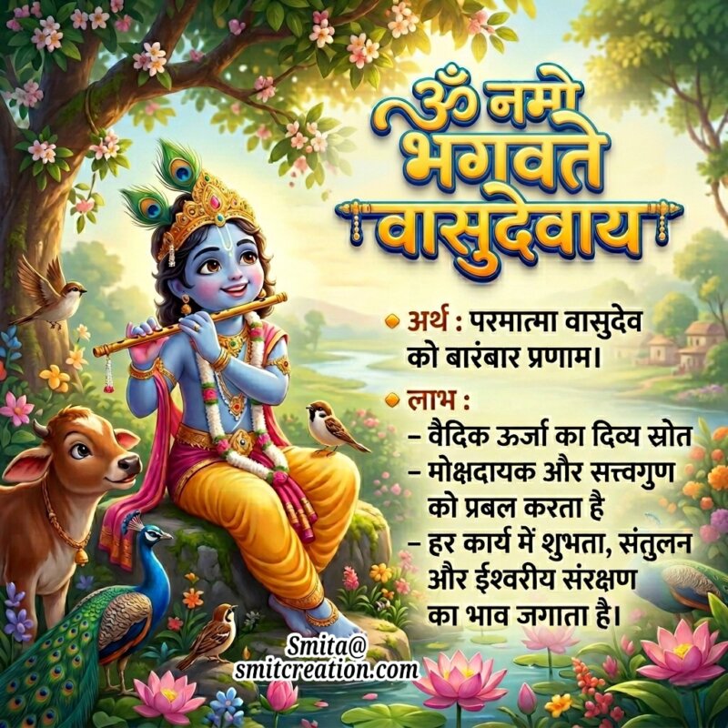 Om Namo Bhagavate Vasudevaya Mantra Image