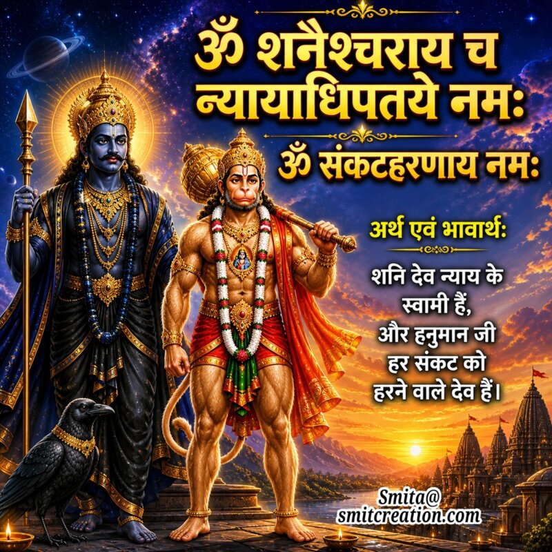 Shanidev Hanuman Bhakti Mantra Message