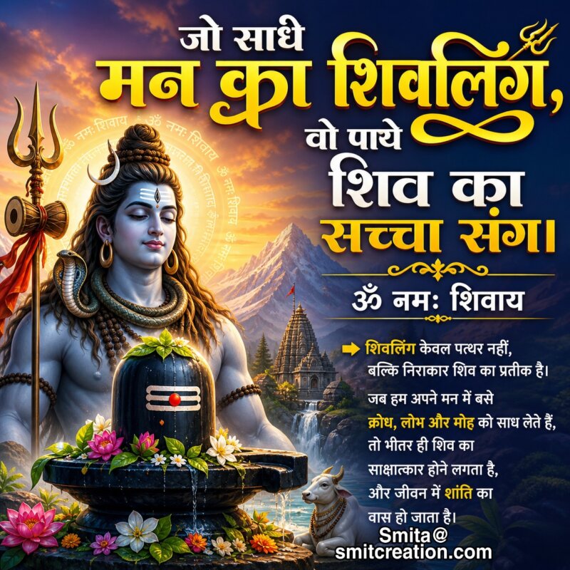 Shivling Adhyatmik Arth Message
