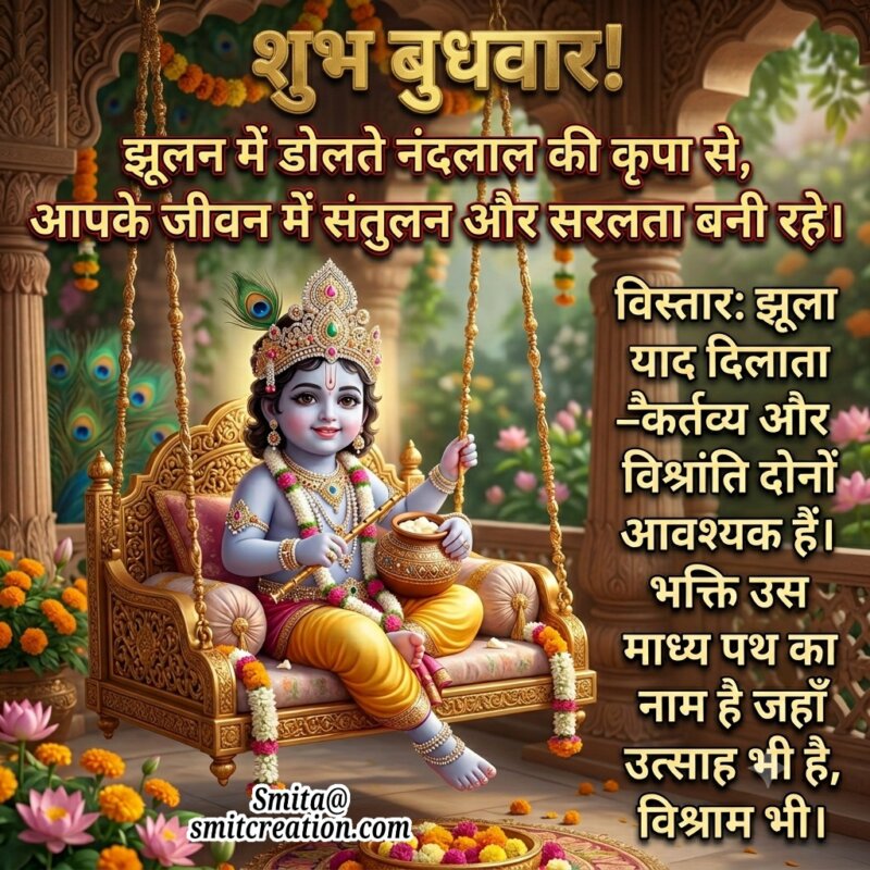 Shubh Budhvar Nandlal Kripa Hindi Image