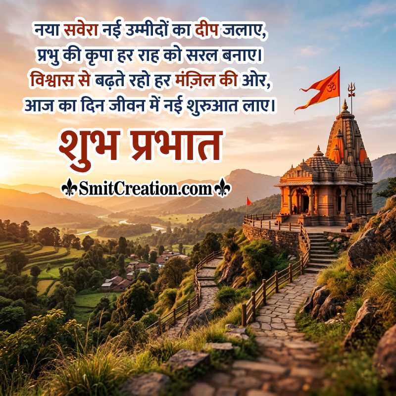 Shubh Prabhat New Beginning Shayari Wonderful Image