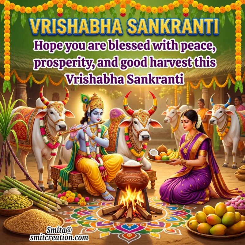 Vrishabha Sankranti Message Photo