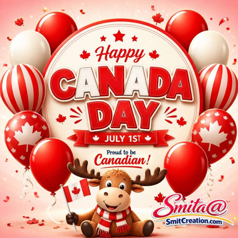 Happy Canada Day Balloons Picture