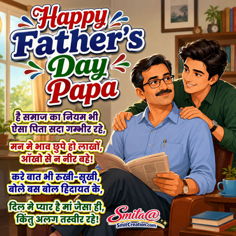 Happy Father’s Day Hindi Shayari Image