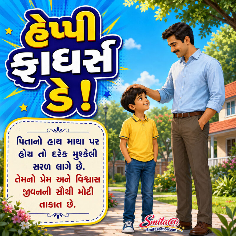 Happy Fathers Day In Gujarati