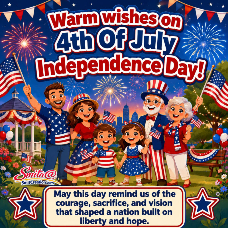 Happy Independence Day July 4 Image