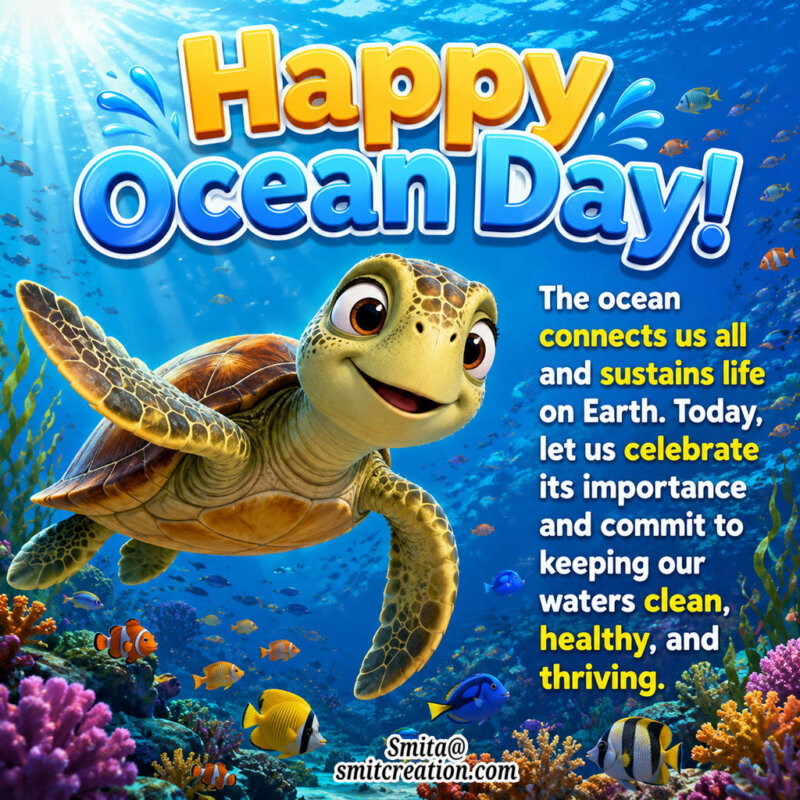 Happy Ocean Day Image