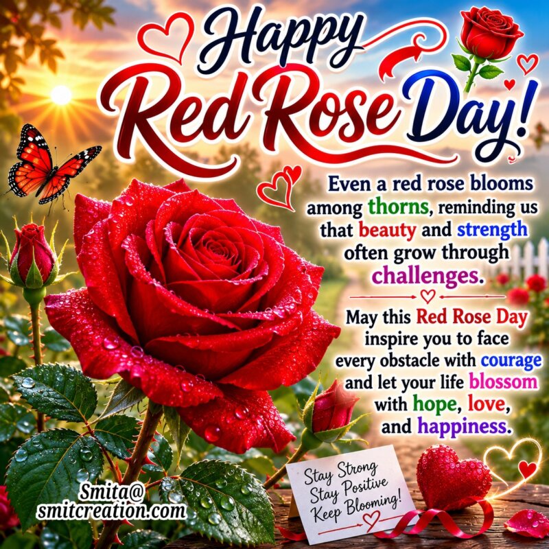 Happy Red Rose Day Status for Whatsapp