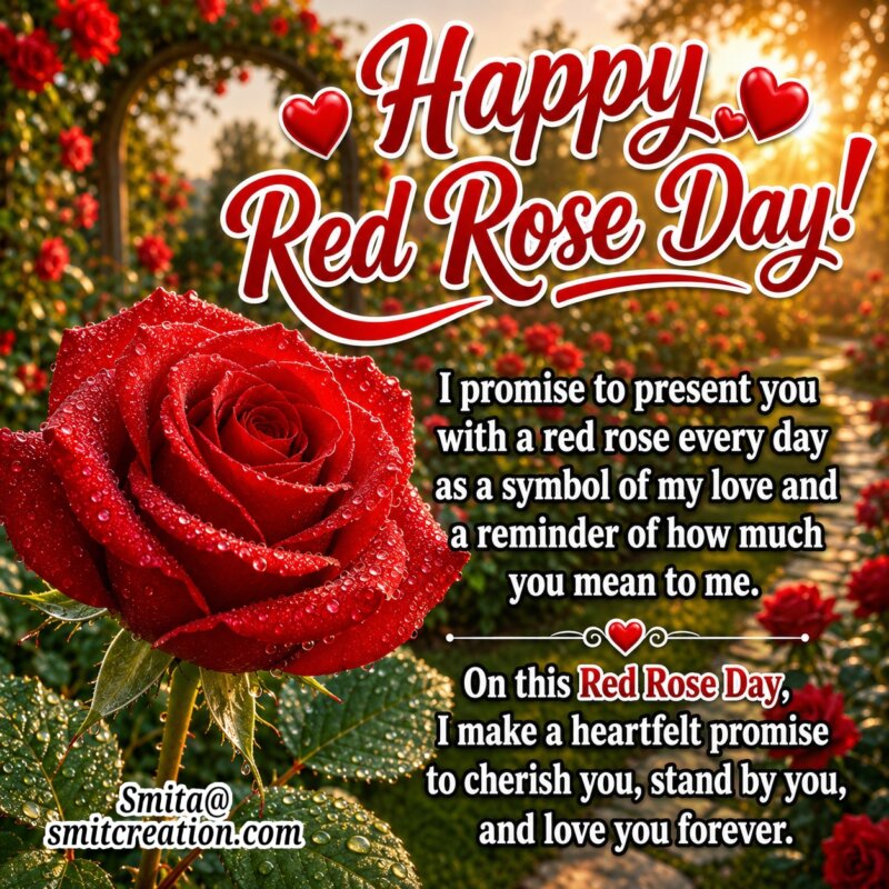 Happy Red Rose Day Wishes Messages For Lovers