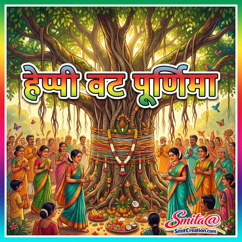 Happy Vat Purnima Hindi Image