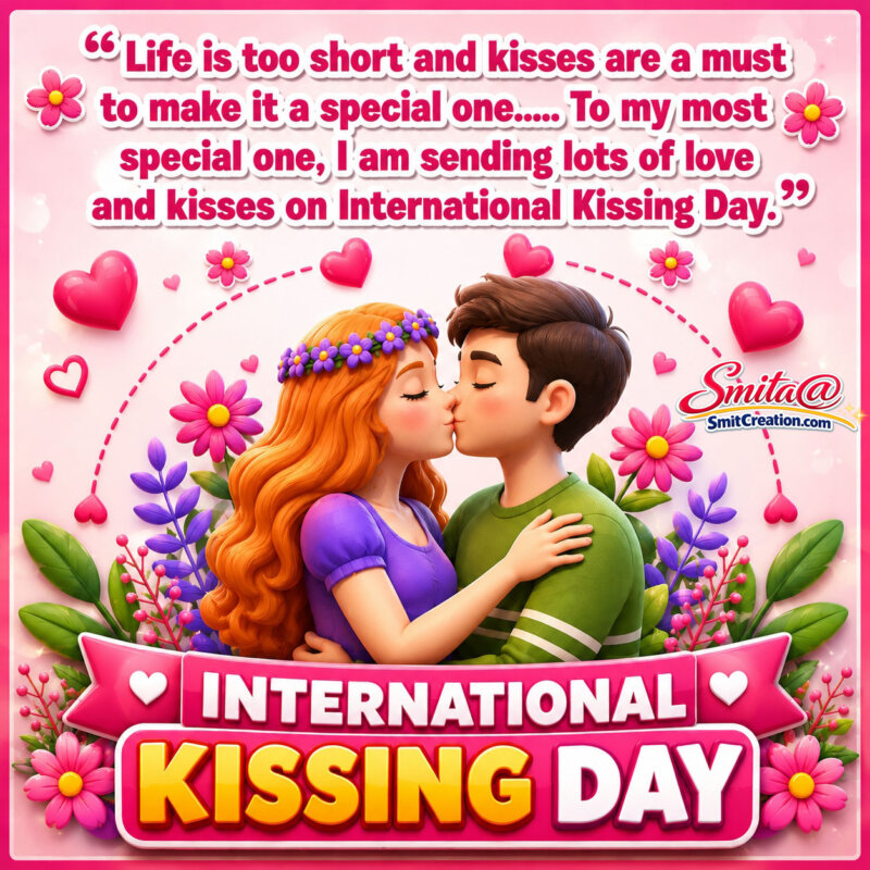 International Kissing Day Message Image