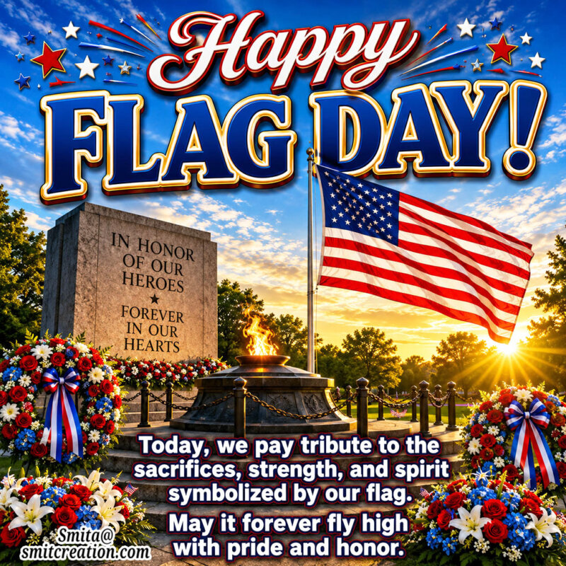 Patriotic Flag Day Greeting Card Image