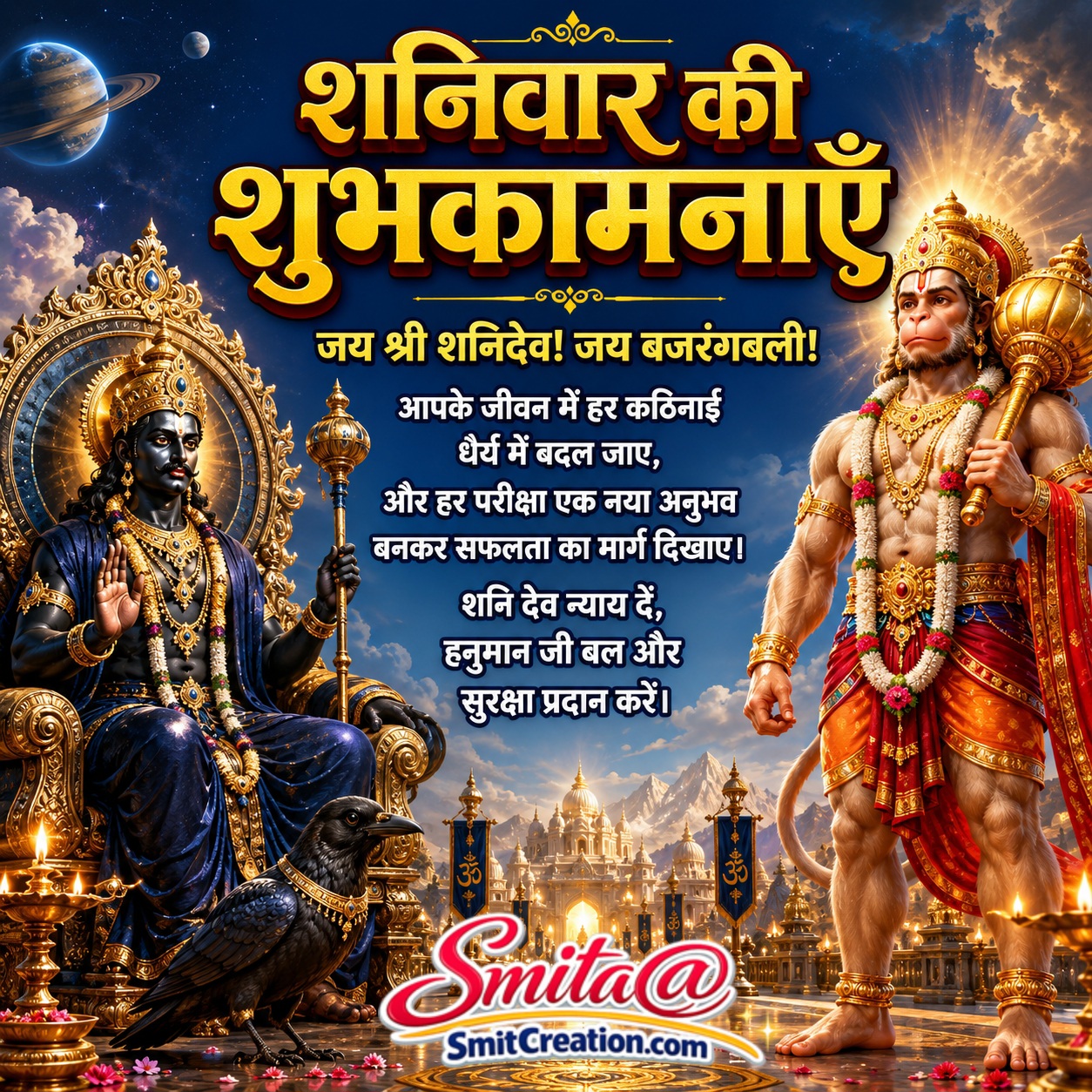 Shanivar Ki Shubhkamnayein Shanidev Bajrangbali