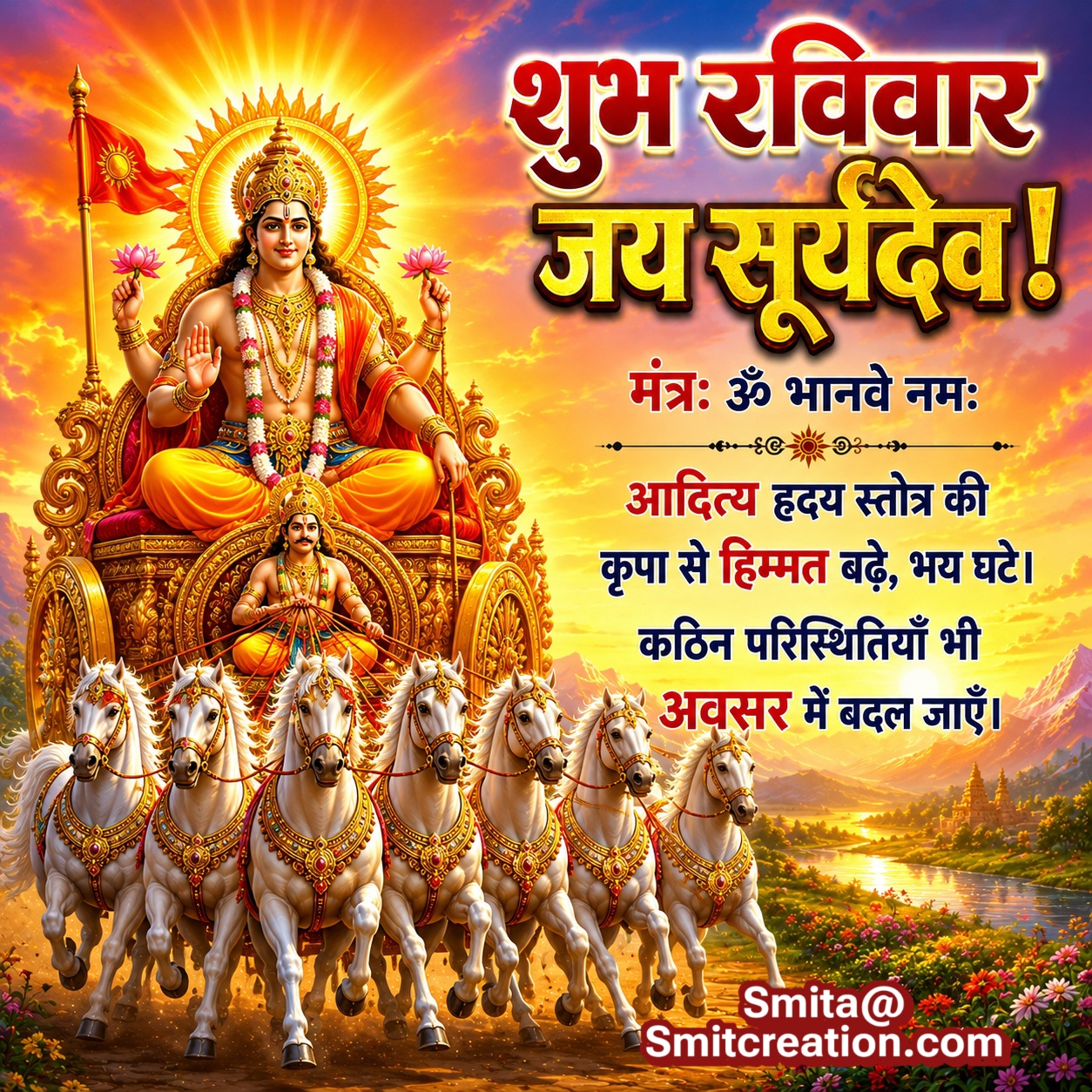 Shubh Ravivar Suryadev Divine Message Photo