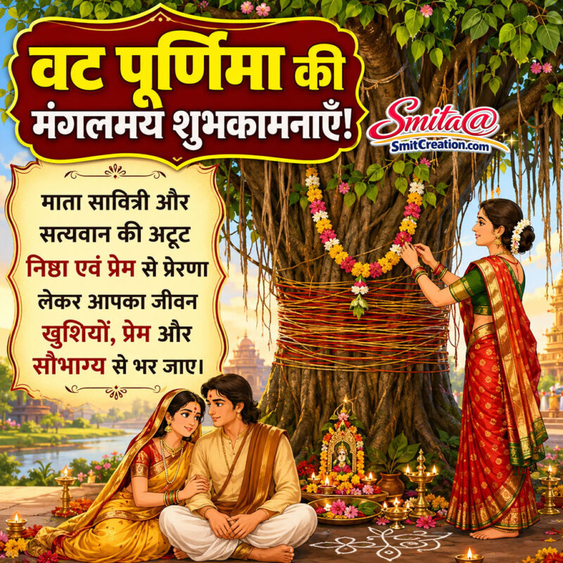 Vat Purnima Hindi Savitri Satyavan Inspiration Message