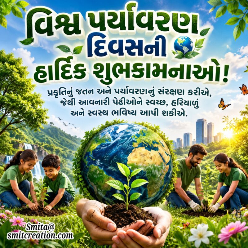 Vishv Paryavaran Diwas Ni Hardik Shubhechchha