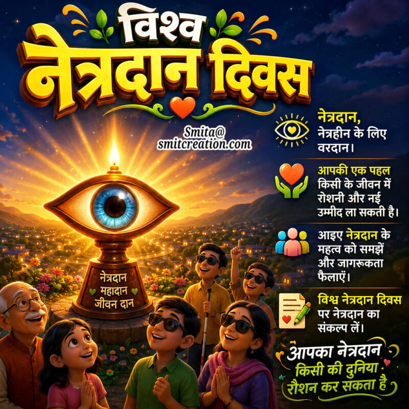 Vishwa Netradan Diwas Quote In Hindi