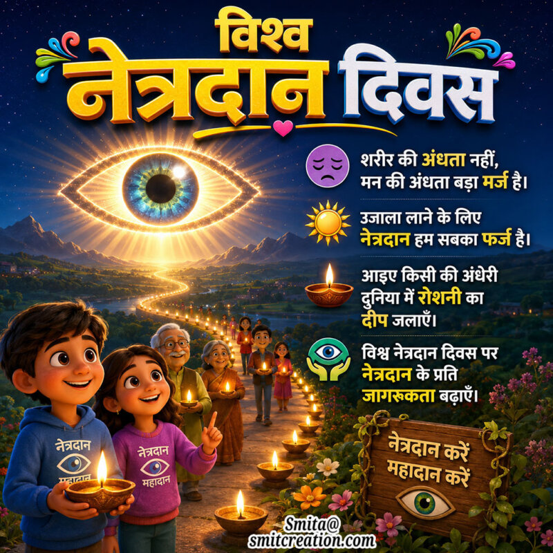 Vishwa Netradan Diwas Slogan In Hindi