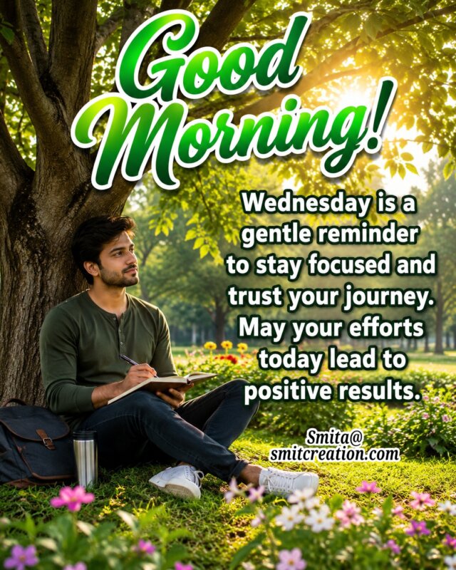 Wednesday Morning Focus And Positive Results Quote