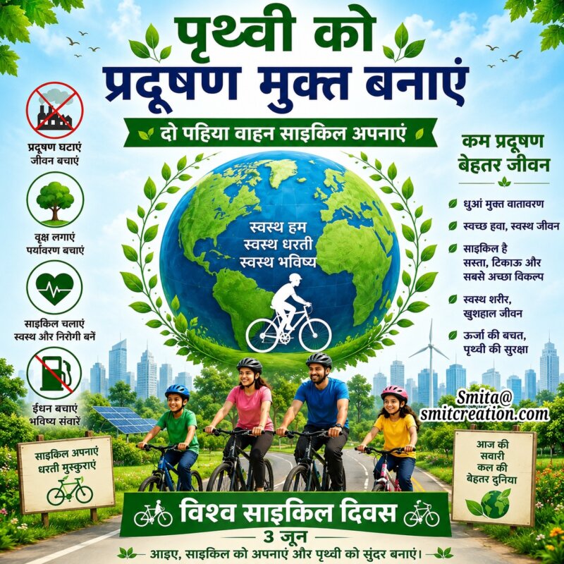 World Bicycle Day Slogan In Hindi