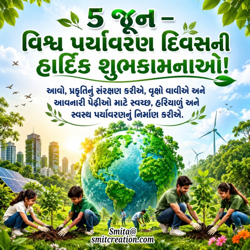 World Environment Day Gujarati Picture