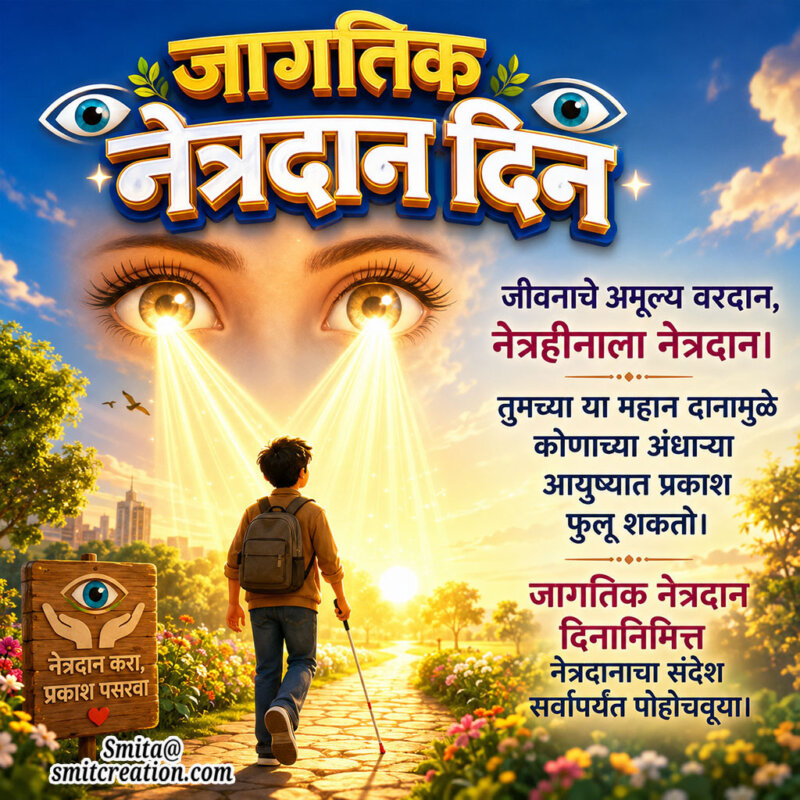 World Eye Donation Day Slogan In Marathi Photo