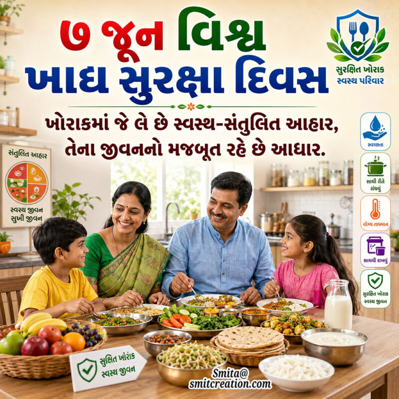 World Food Safety Day Gujarati Quote