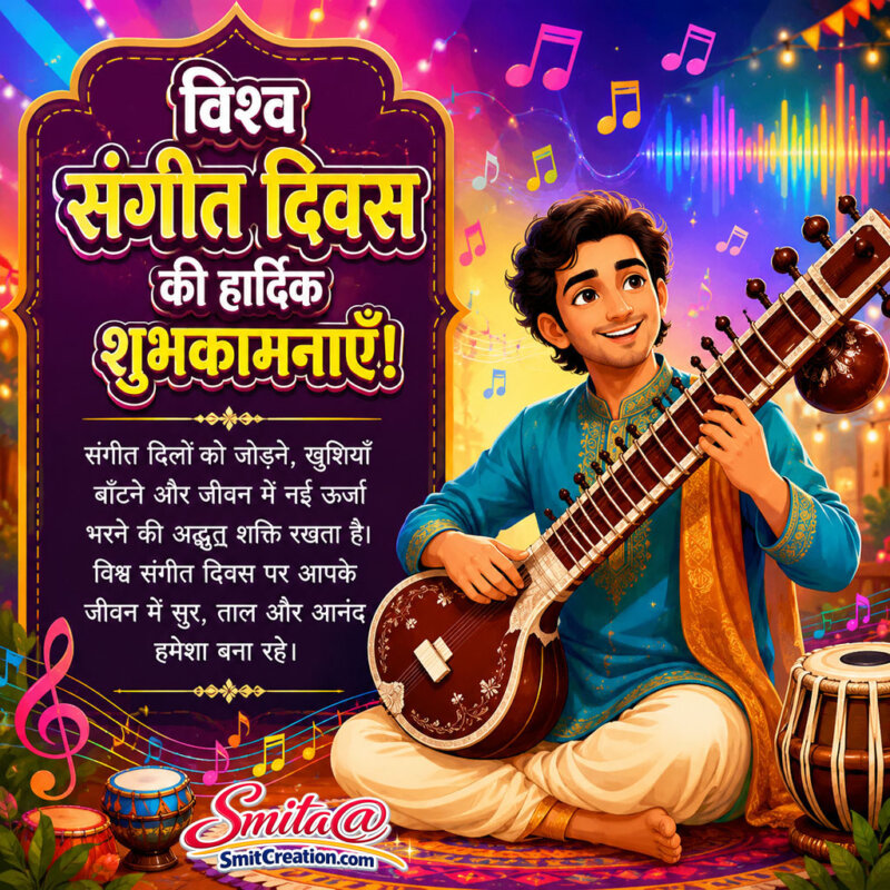 World Music Day Status In Hindi