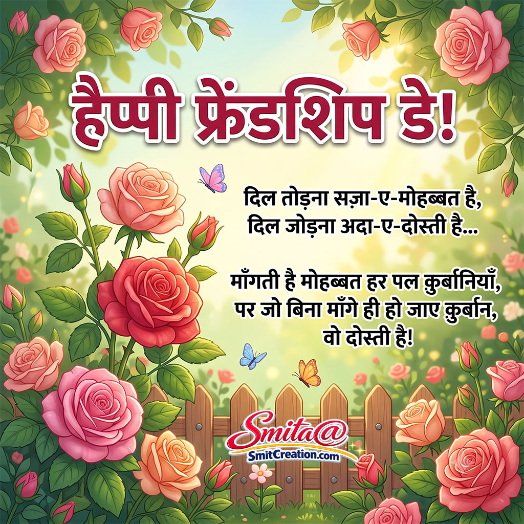 Best Friendship Day Hindi Shayari