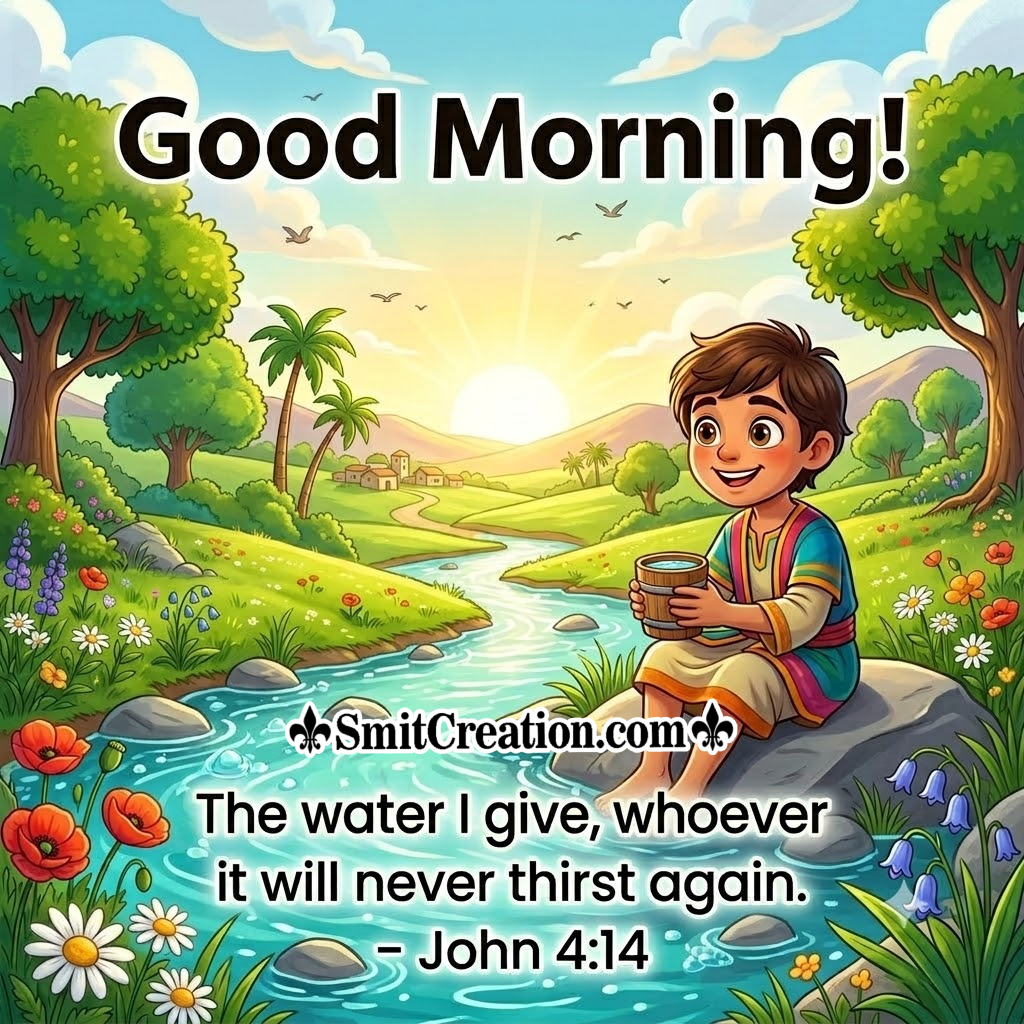 Bible Quote Good Morning With Birds Image