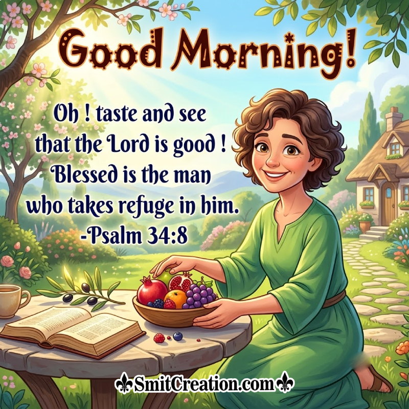 Blessed Good Morning Bible Quote Picture