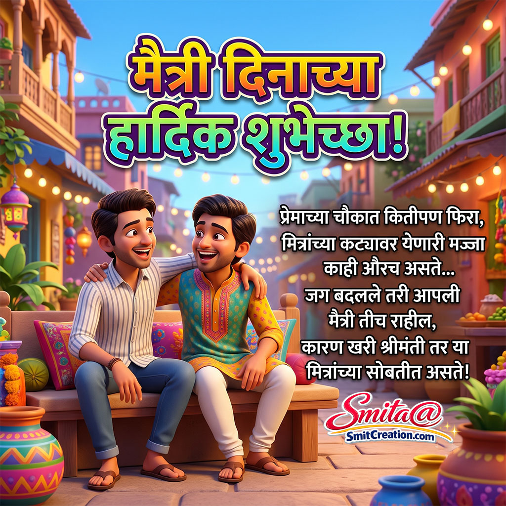 Funny Friendship Day Status In Marathi – मैत्री दिन विनोदी स्टेटस
