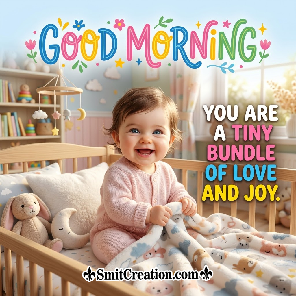 Good Morning Baby Girl Lovely Picture