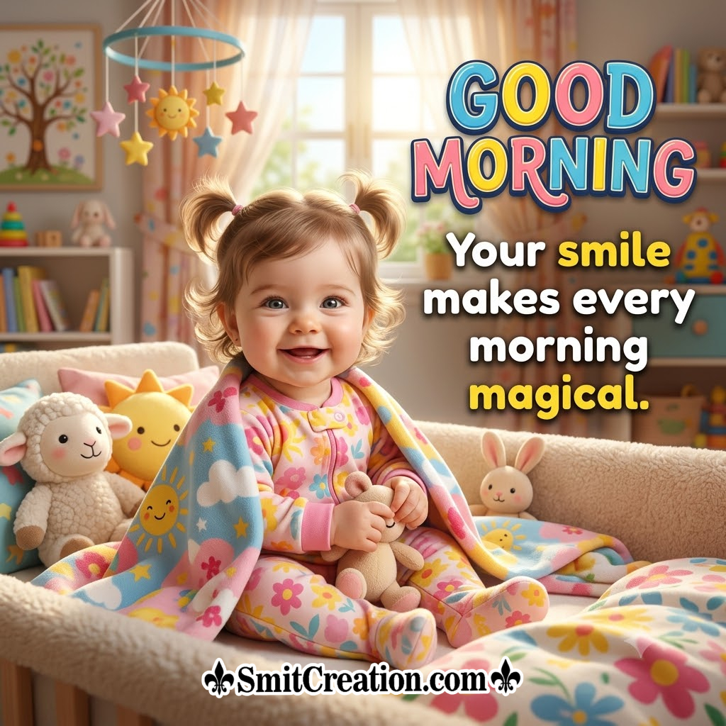 Good Morning Baby Girl Nice Image