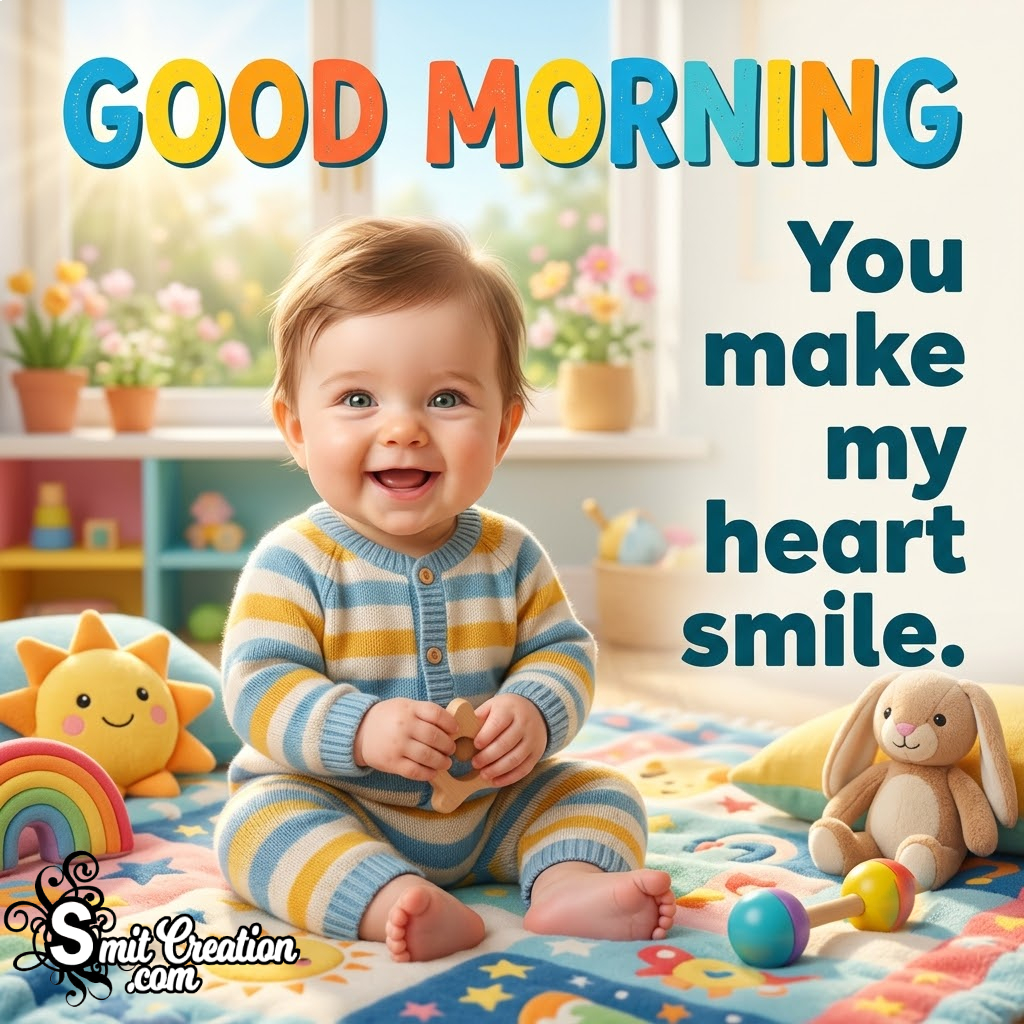 Good Morning Baby My Heart Smile Best Pic