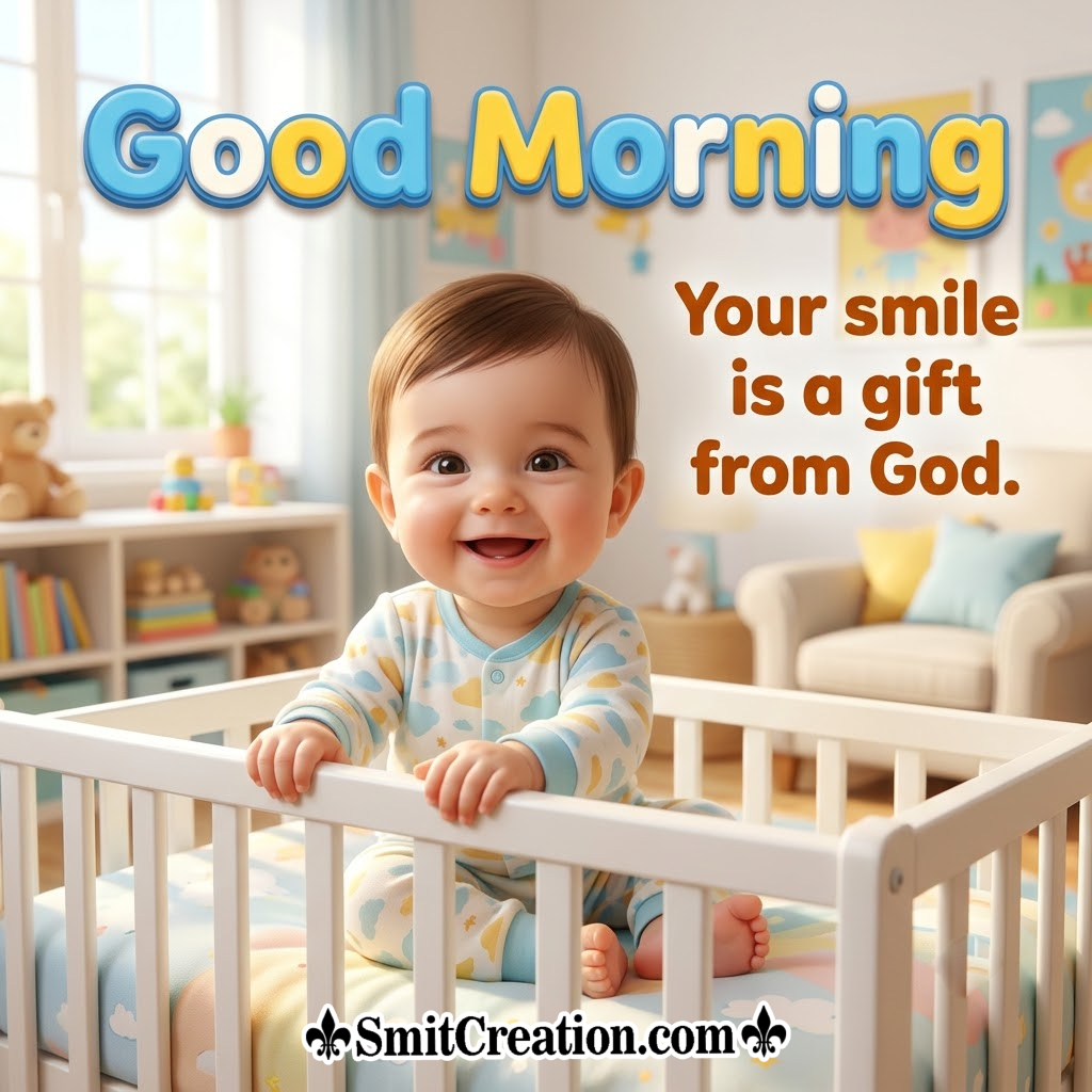 Good Morning Baby Your Smile Is A Gift From God