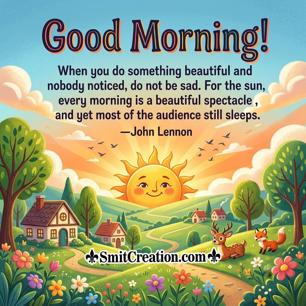 Good Morning Beautiful Inspirational Quote Pic