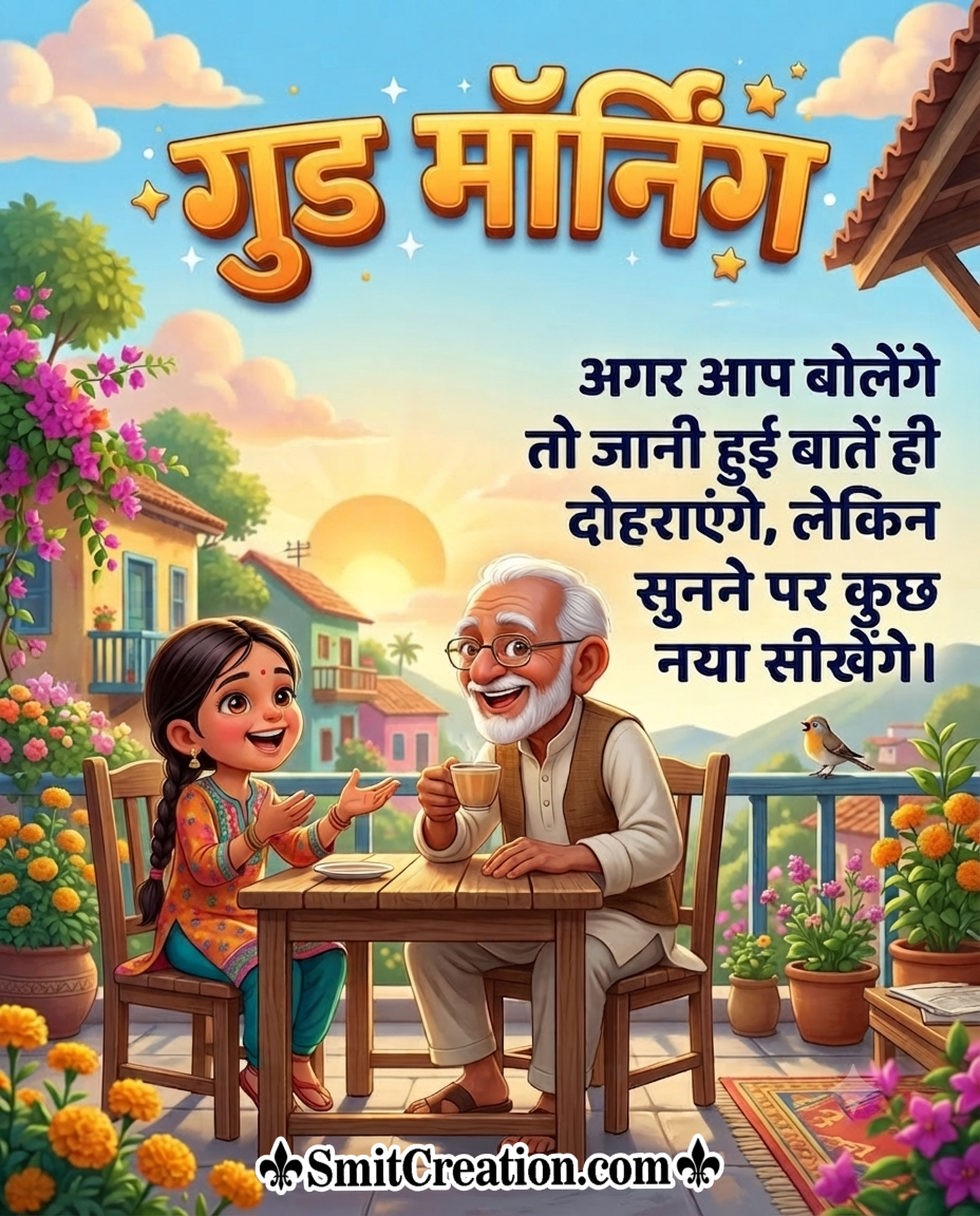 Good Morning Best Hindi Message Picture